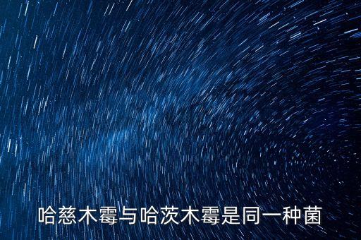哈茨木霉，哈慈木霉与哈茨木霉是同一种菌