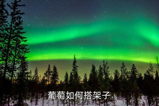 葡萄架怎么搭建，葡萄如何搭架子