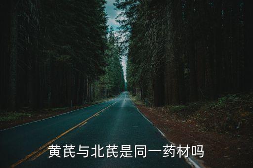 北芪和黄芪是一样的吗，北芪和黄芪同一种药吗