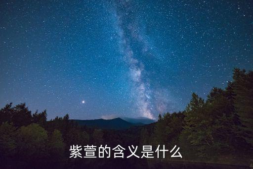 紫萱的含义是什么
