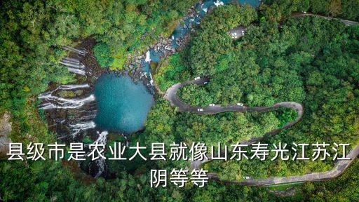 县级市是农业大县就像山东寿光江苏江阴等等