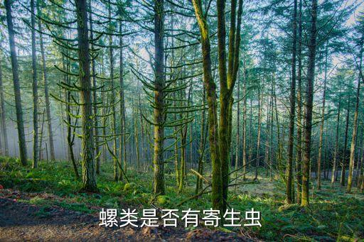 螺类是否有寄生虫