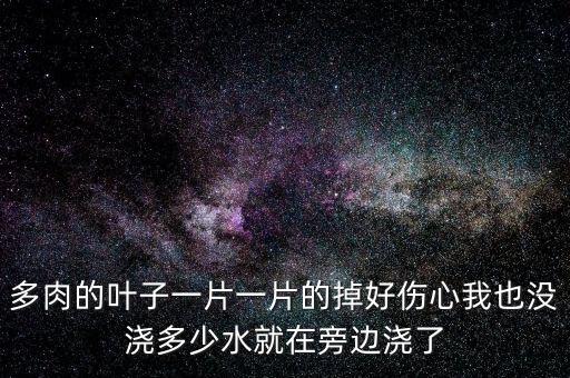多肉掉叶子，养的肉肉怎么了为什么叶子突然都掉了