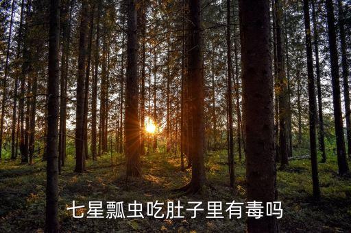 七星瓢虫吃肚子里有毒吗