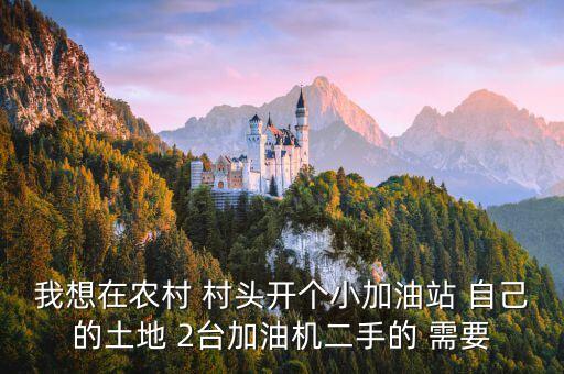 我想在农村 村头开个小加油站 自己的土地 2台加油机二手的 需要