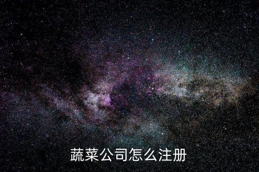 蔬菜公司怎么注册