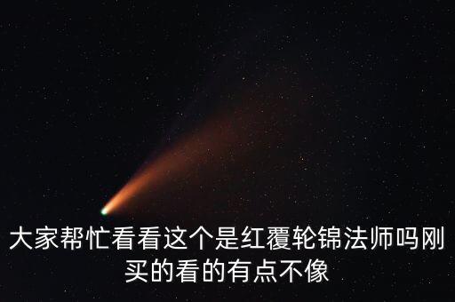 大家帮忙看看这个是红覆轮锦法师吗刚买的看的有点不像