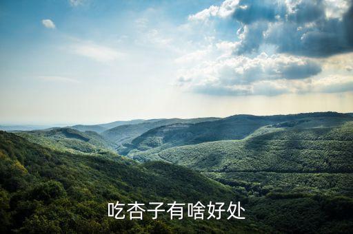 吃杏子有啥好处