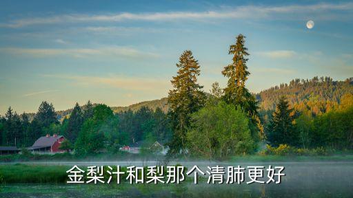 金梨，金梨汁真的可以清肺吗