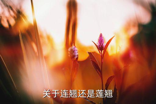 关于连翘还是莲翘