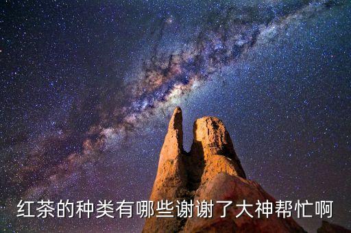 红茶的种类有哪些谢谢了大神帮忙啊