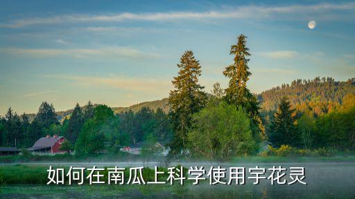 宇花灵，如何在南瓜上科学使用宇花灵