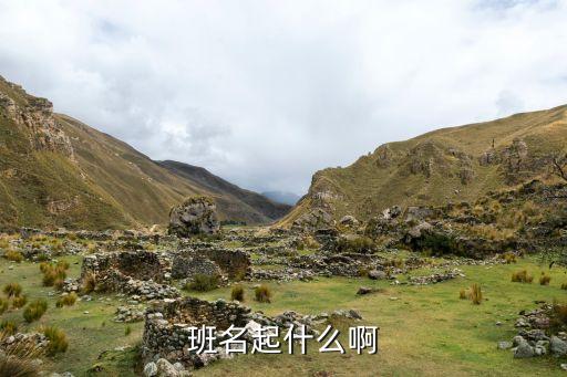 班名起什么啊