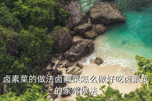 卤素菜的做法卤素菜怎么做好吃卤素菜的家常做法