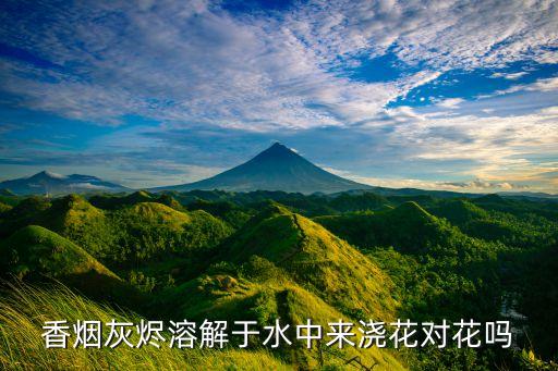 香烟灰烬溶解于水中来浇花对花吗