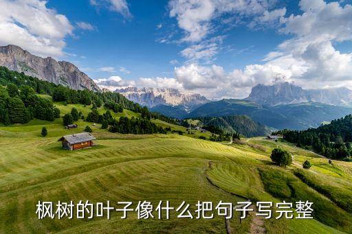 枫树叶子像什么，满山的枫叶像什么