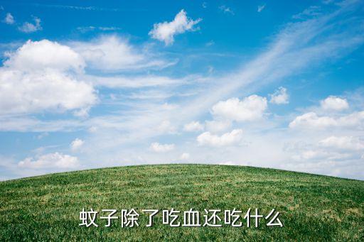 蚊子吃什么，蚊子在野外吃什么