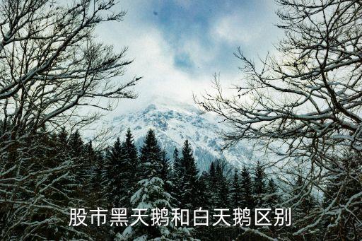 股市黑天鹅和白天鹅区别