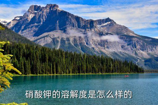 硝酸钾溶解度，硝酸钾的溶解度是怎么样的