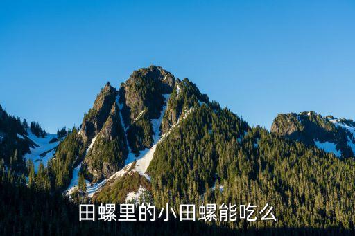 田螺里的小田螺能吃么