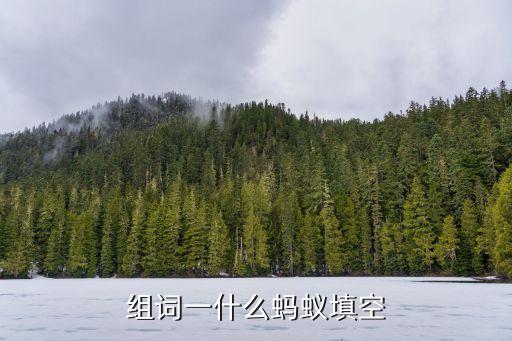 一什么蚂蚁，组词一什么蚂蚁填空