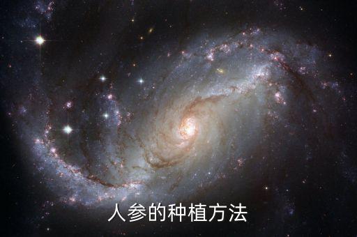 人参的种植方法