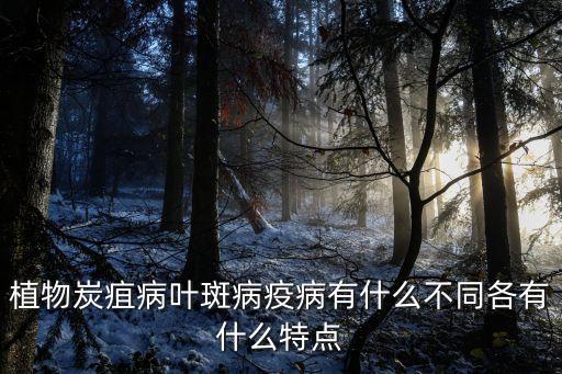 炭疽病植物，植物炭疽病的传播方式