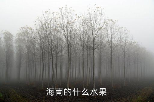 海南有什么水果，海南盛产什么水果