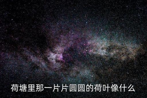 圆圆的荷叶像什么，荷叶圆圆的像什么随风摆动仿佛