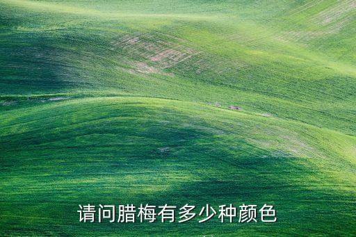 腊梅花有几种颜色，腊梅花 有多少种颜色