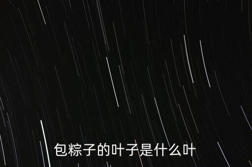 包粽子用什么叶子，用什么叶子包粽子