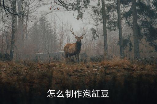 怎么制作泡缸豆