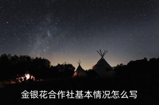 金银花合作社基本情况怎么写