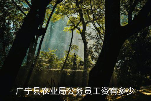 农业局的待遇怎么样，农业局福利待遇好吗