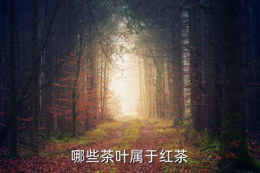 哪些茶叶属于红茶