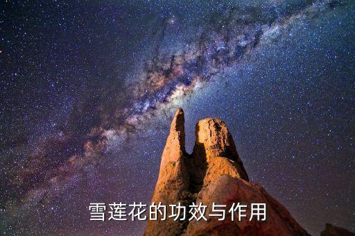 雪莲花的功效与作用