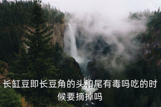 长缸豆即长豆角的头和尾有毒吗吃的时候要摘掉吗