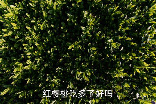 红樱桃，红樱桃吃多了好吗