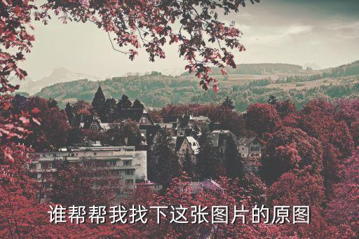 谁帮帮我找下这张图片的原图