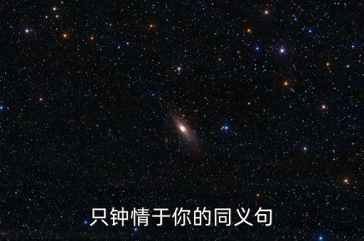 只钟情于你的同义句