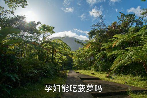 孕妇能吃菠萝吗