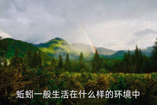 蚯蚓一般生活在什么样的环境中