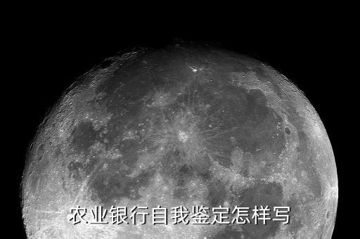 农业自我监控怎么写标题，农业银行自我鉴定怎样写