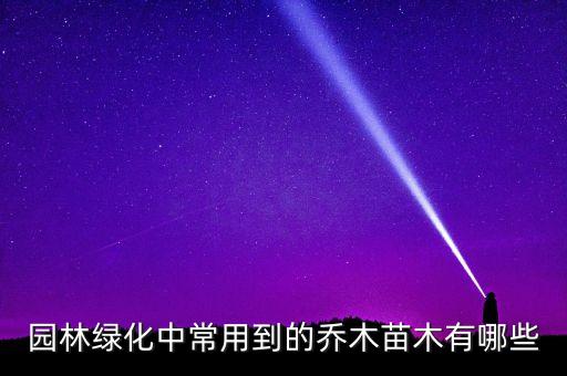 绿化树苗，园林绿化中常用到的乔木苗木有哪些