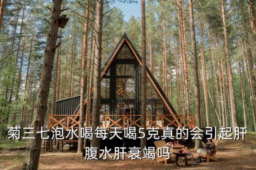 菊三七泡水喝每天喝5克真的会引起肝腹水肝衰竭吗