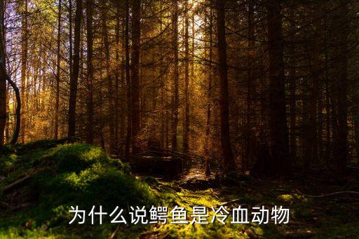 为什么说鳄鱼是冷血动物