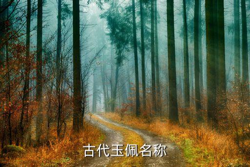 古代玉佩名称