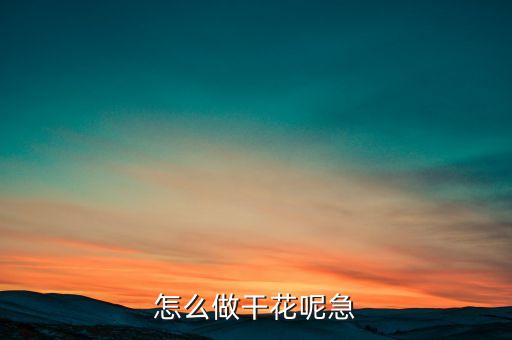 怎么做干花呢急
