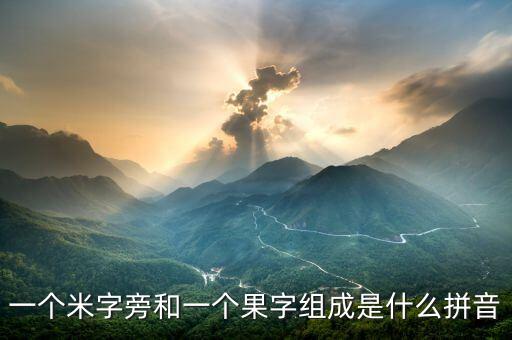 一个米一个果，米字旁加一个果字是什么字