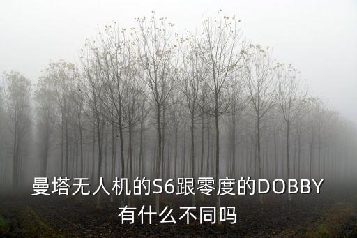 曼塔，曼塔无人机的S6跟零度的DOBBY有什么不同吗